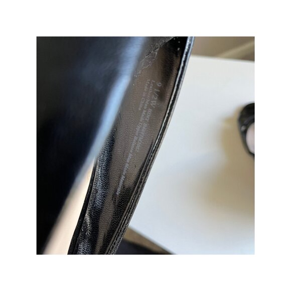 Franco Sarto Black Wedges 3 1/2 Inch Heels Womens Size 9 1/2 Wide - Picture 7 of 9